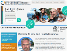 Tablet Screenshot of low-cost-health-insurance-programs.com